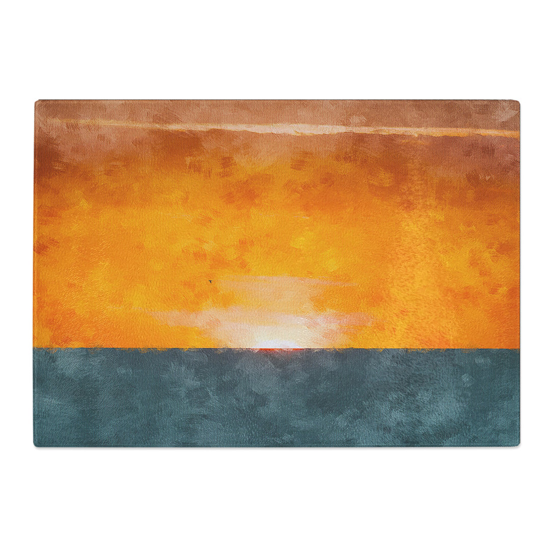 Tempered Glass Sunrise Horizon Chopping Board