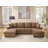 Steljana Faux Leather U-Shaped Sectional Symmetrical-1905570093