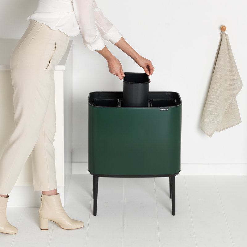 Brabantia Bo Touch Bin, Soft Grey, 36 L