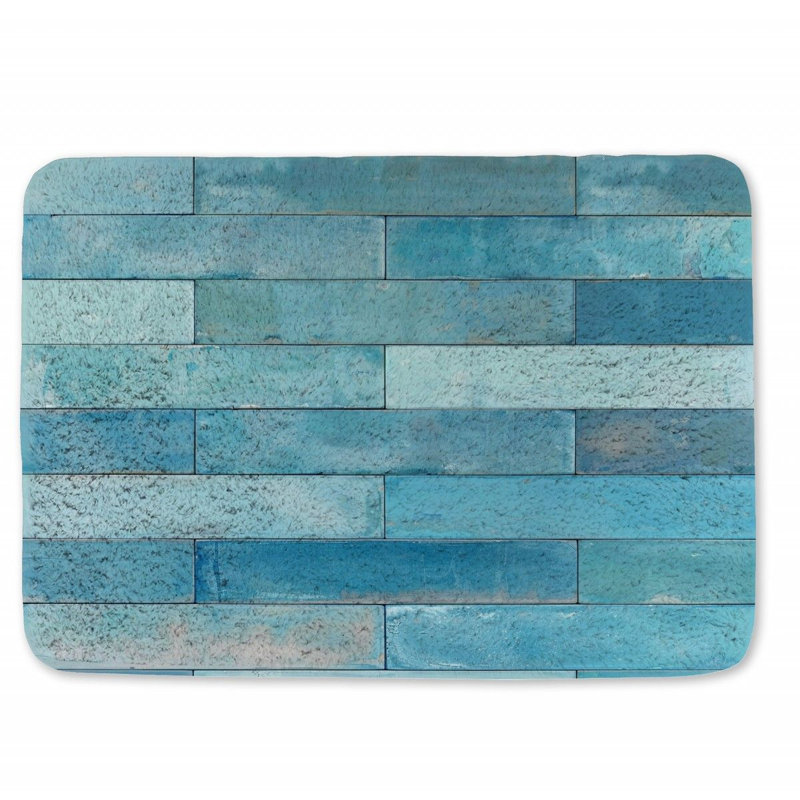 Cleopha Microfiber / Microsuede Non-Slip Bath Mat, 17"W x 24"L