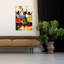 «Joyful Dancing Women», art abstrait coloré et coloré, paysage d'été-129151247