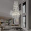 Lustre 23 lumières DEL en cristal 23 branches à intensité variable 23 branches-324939072