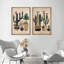 «Fleurs botaniques noires et blanches, minimaliste minimaliste», 2 pièces sur toile-99016242-99016243