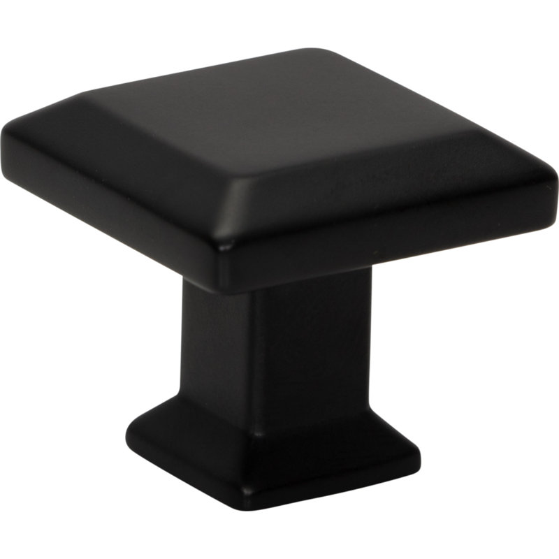 Sweetbriar Lane 1 1/4" Length Square Knob, Matte Black