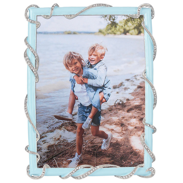 Baby Harlow Metal Picture Frame, Blue, 5" X 7"