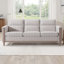 Canapé confortable en bois massif à trois places - Coussins moelleux, durables et durables, canapé de 79,5 po pour le salon