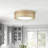 1-Lamp Round gold LED iron crystal ceiling light