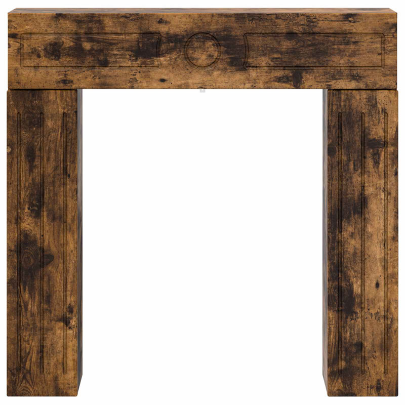 Fireplace Mantel Surround, Smoked Oak
