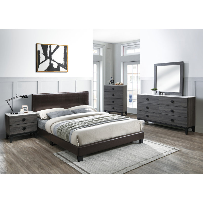 Cranbrook Bed Room Set, Brown, Full