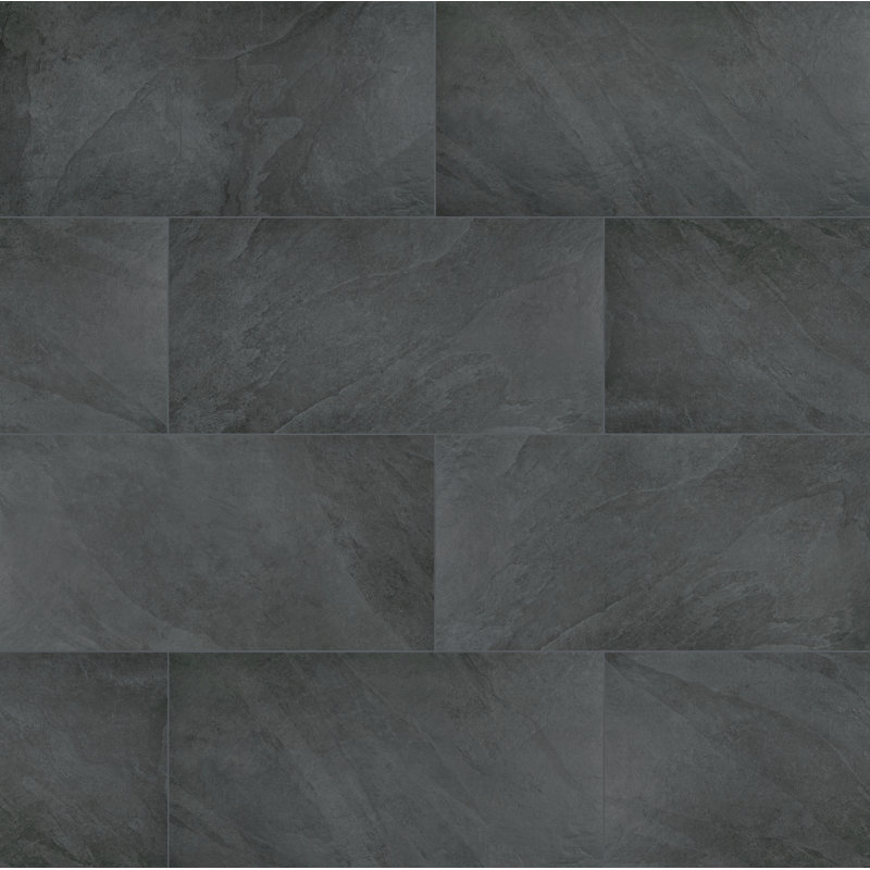 Lucenta Dusk 24 in. x 48 in. Matte Porcelain Stone Look Floor and Wall Tile, Dusk