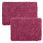 Ensemble de 2 tapis de salle de bain Plymouth Home - Tapis de bain en mousse à mémoire de forme 32 po x 21 po et 24 po x 17 po avec dessus en chenille pour un décor de salle de bain élégant - Tapis de bain lavables à la machine -19700566