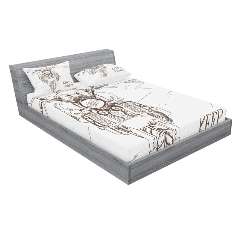 Microfiber Sheet Set, Full Sheet Set with Fitted Sheet