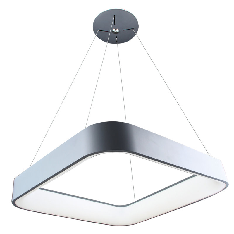 Declan 1 - Light LED Square/Rectangle Pendant, 11cm H x 60cm W x 60cm D