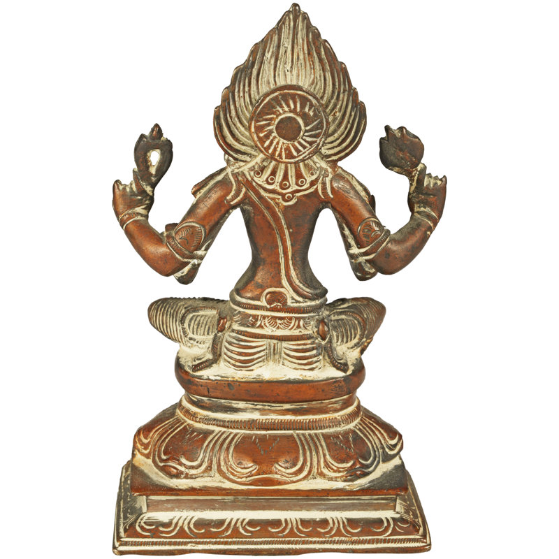 Déesse Durga de l'Inde du Sud, Laiton naturel