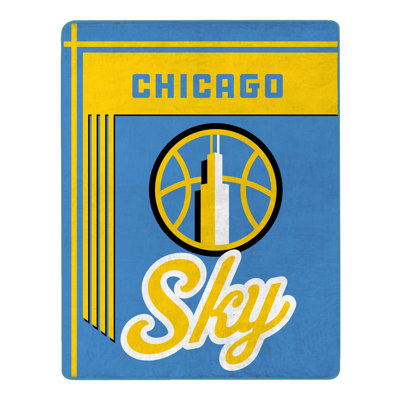 Couvertures et plaids sous licence officielle WNBA CHICAGO SKY - Dimensions du plaid : 46 po x 60 po