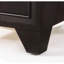Table de chevet 2 tiroirs Finish, fabriquée en bois massif et avec système de glissières en métal