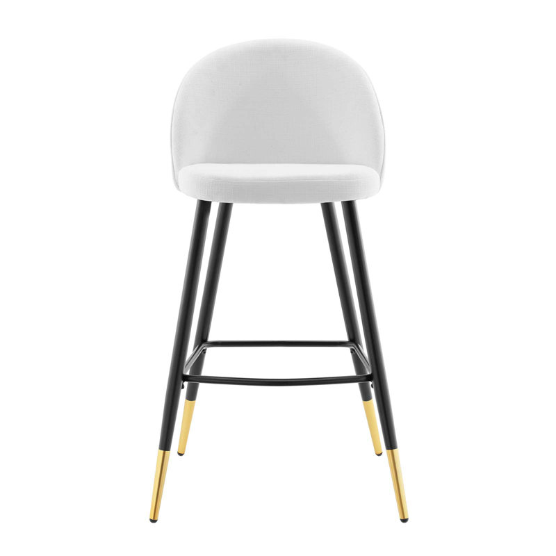 Cordial Bar Stools - Set of 2, Counter Stool (25" Seat Height), Mint Velvet