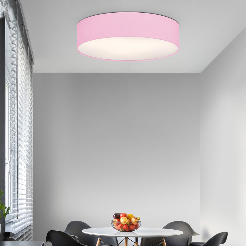 Parvin Flush Mount, Light Pink