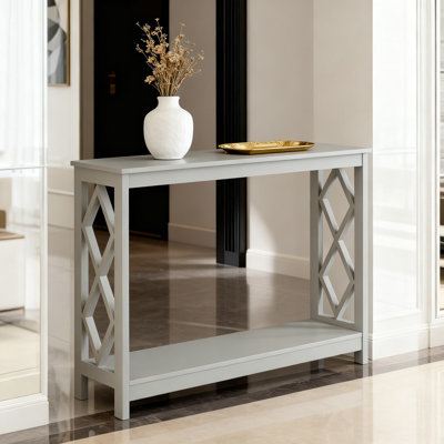 Diamond Collection Console Table With Modern Design For Living Room Entryway And Hallway Decor