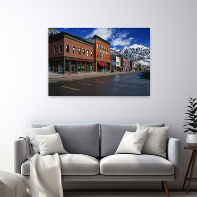 Town Stores Telluride Co, architecture contemporaine abstraite, art de montagne