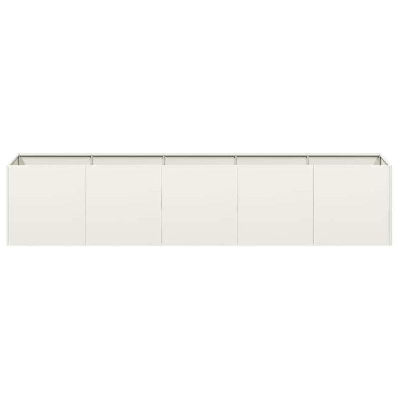 Metal Planter Box, 15.75" H x 78.74" W x 15.75" D, White