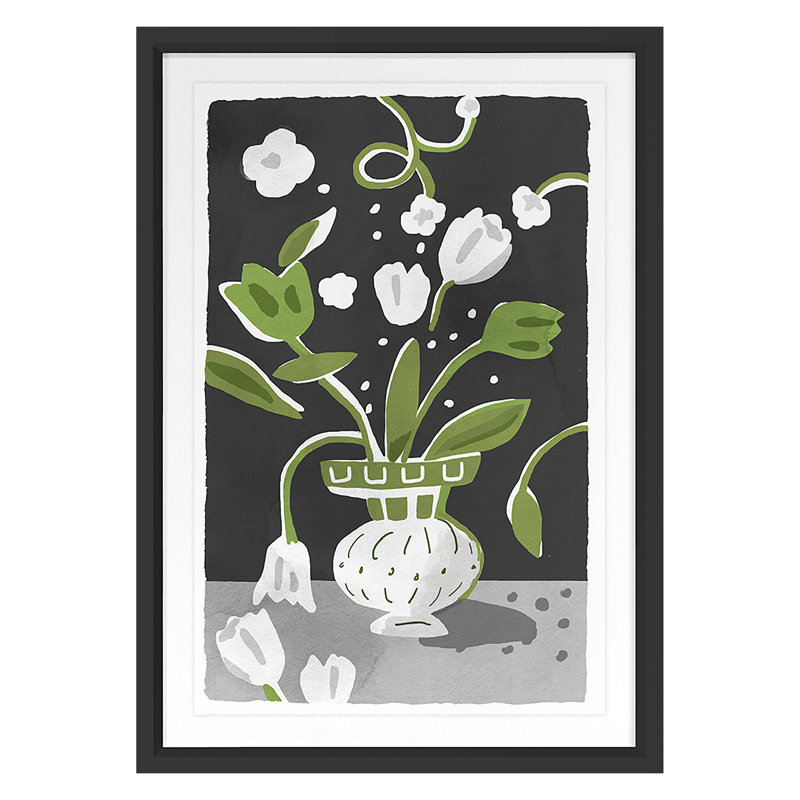 Peterloon Smidge Print by Dana Gibson, Black, 40" H x 28" W x 1.25" D