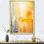 Panneau solaire jaune, collage de lumière du soleil III - Collages abstraits, art mural