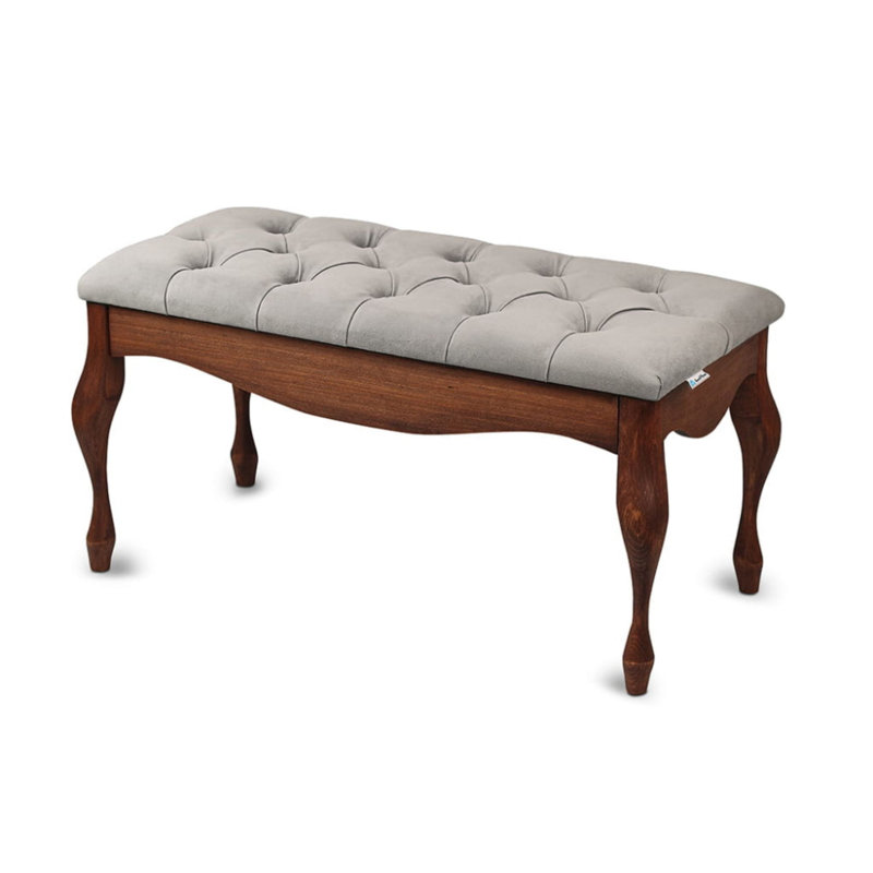 Velvet Upholstered Bench, 40cm H x 120cm W x 40cm D