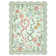 Farmhouse Floral Rug Washable Rug Non Slip Modern Scalloped Carpet, Soft Non Shedding Indoor Carpet, Low Pile Thin Foldable Printed Mat