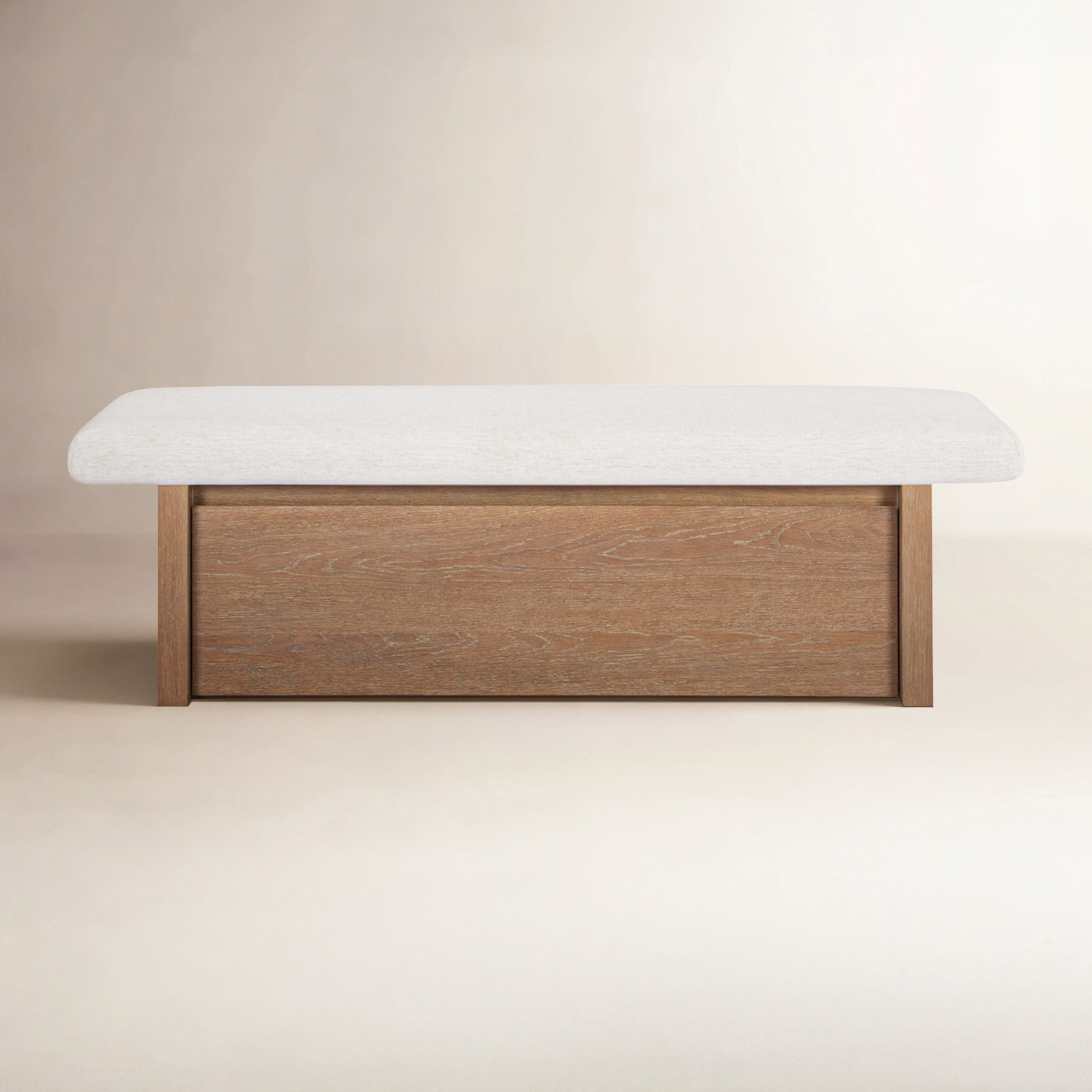 Storage Bench, White