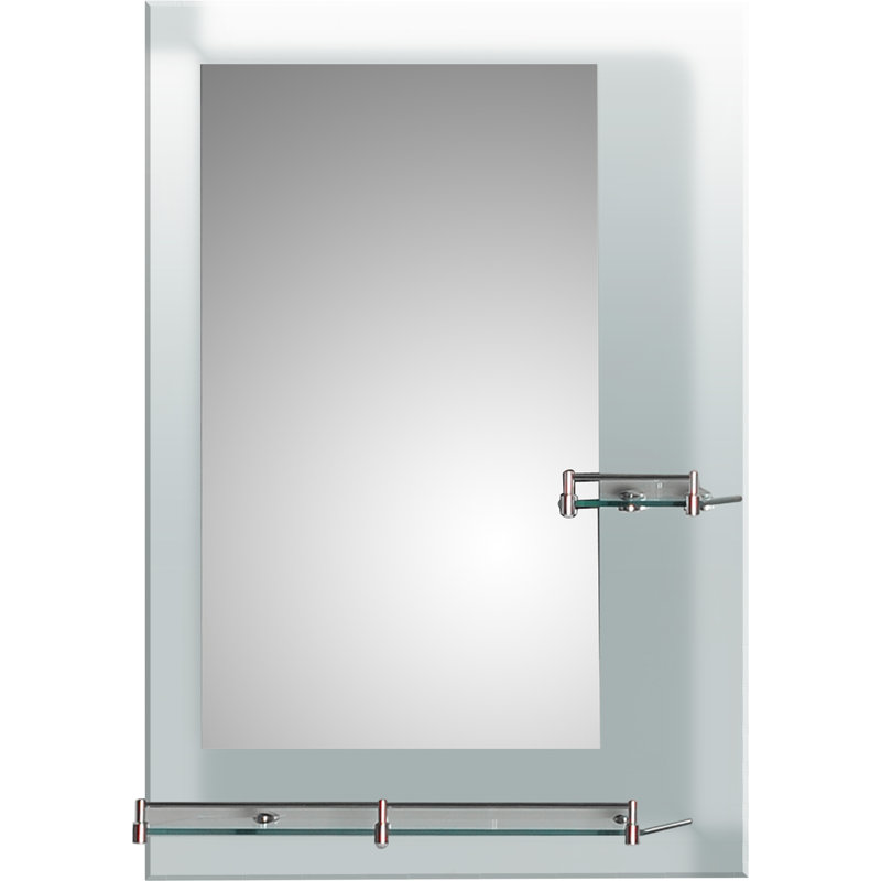 Nallely Wall Mirror with Shelves
