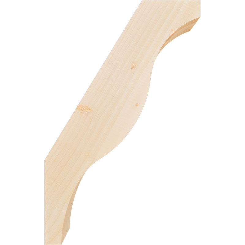 Attelle de genou Funston, Sapin de Douglas, Lisse, H 22 po x l 3,5 po x P 14 po