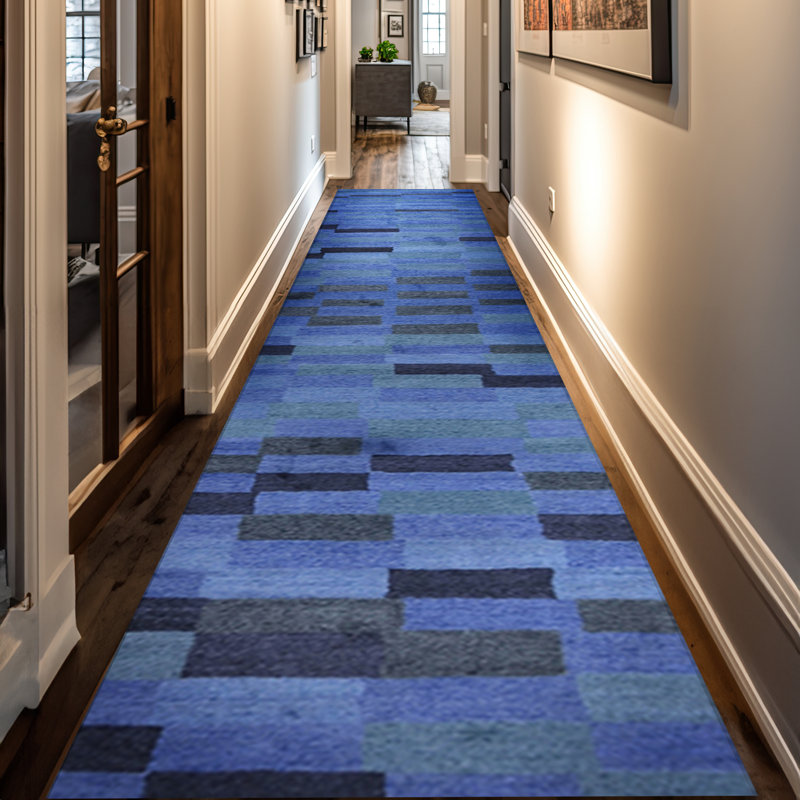 Silk Geometric Area Rug, Runner 2'6" x 6'