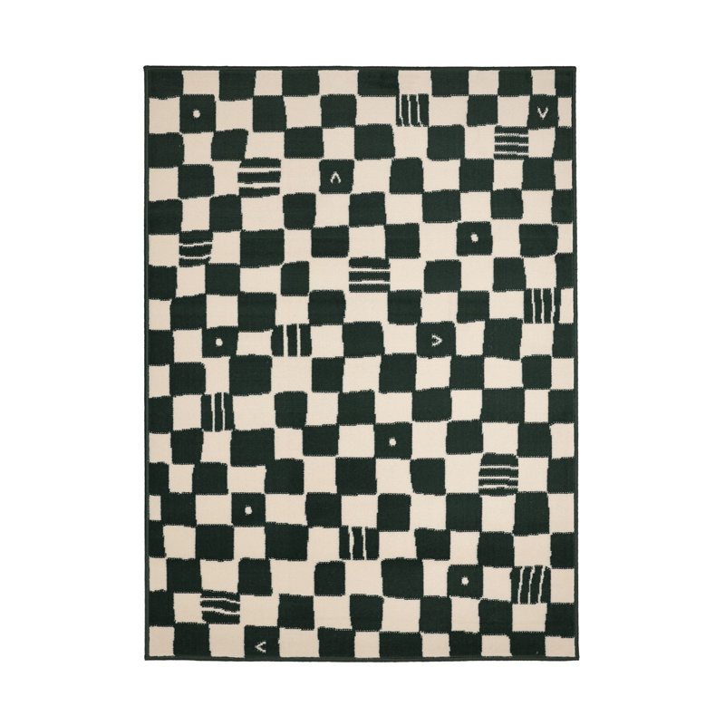 Maestro Chequered Area Rug, Rectangle 160 x 230cm