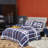 Grid Comforter Set Plaid Bedding Set 1 Checkered Comforter with Pillowcases-115352623-114984124