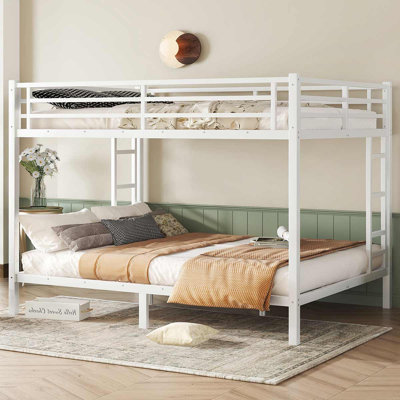 Queen Over Queen Bunk Bed For Teens And Adults,Space-Saving