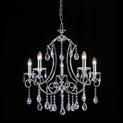 Washam 5 - Light Candle Style Chandelier