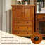 31.5"American-style brown solid wood storage cabinet