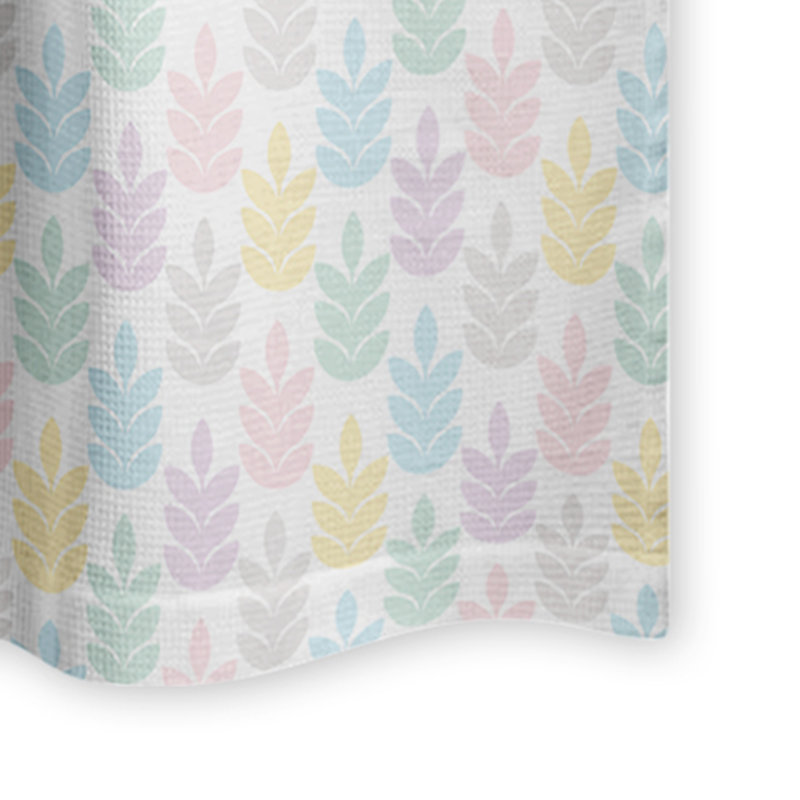 Geometric Shower Curtain with Hooks Included