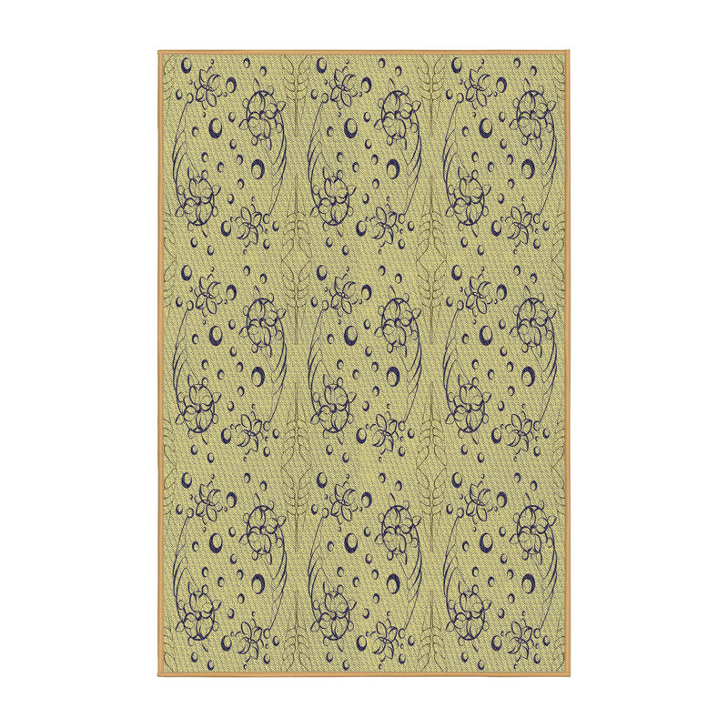 Tapis de zone verte à motif, Rectangle 7 pi x 10 pi