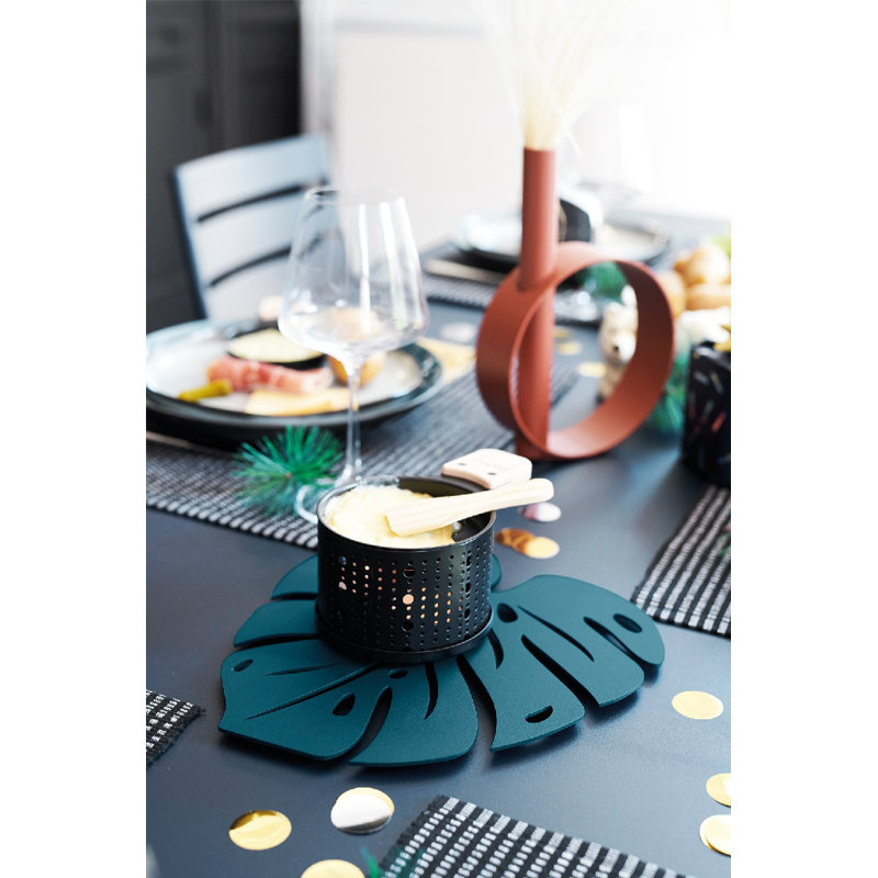 Monstera Trivet, Bleu Acapulco
