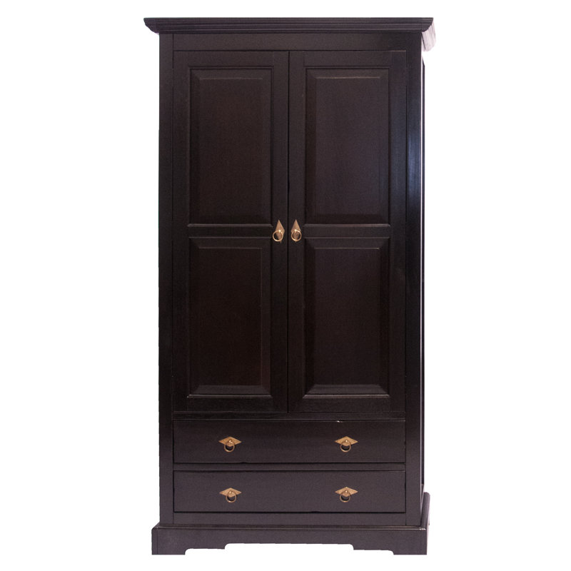 Boalsburg 2 Door Solid Wood Wardrobe