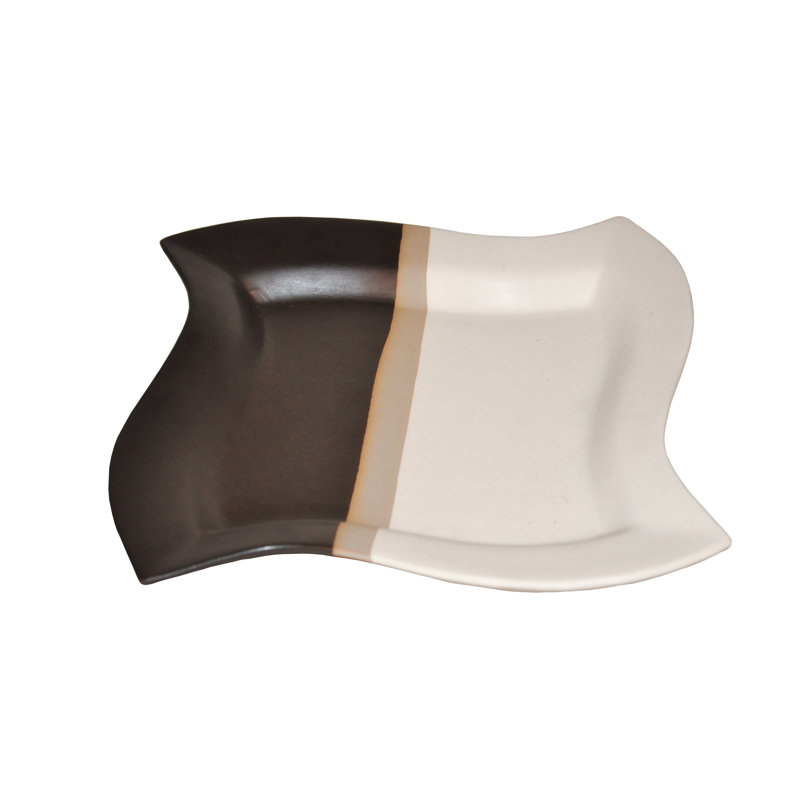 30cm Dessert Plate, Beige/Wenge