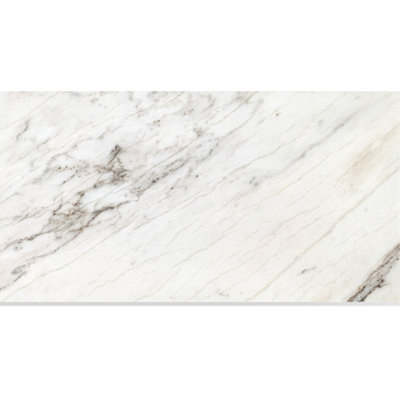 Carreaux de marbre blanc 12 x 24 Snow Mountain - polis pour les murs décoratifs modernes