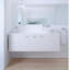 Ensemble de meuble-lavabo de salle de bain double à fixation murale 62" jute tons-30054035-30054045-38643615