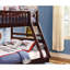 Lit superposé simple / double en cerisier foncé avec lit gigogne pour une efficacité de chambre à coucher plus une finition pratique