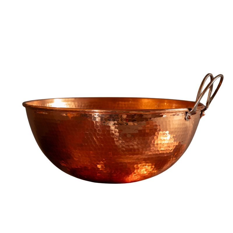 Bols à mélanger en cuivre 5 pintes, 5 pte-12 po de diamètre
