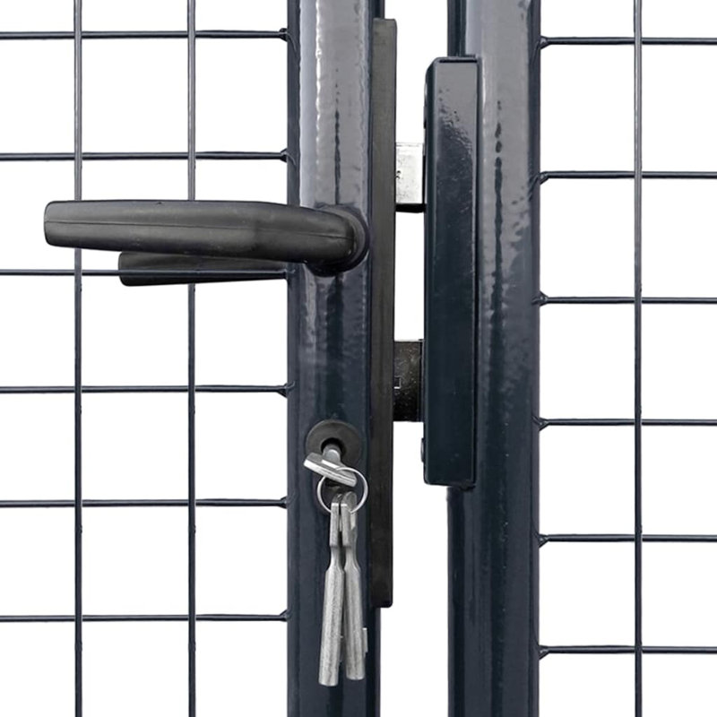 Shulin 125" H x 306'' W Anthracite Metal Gate