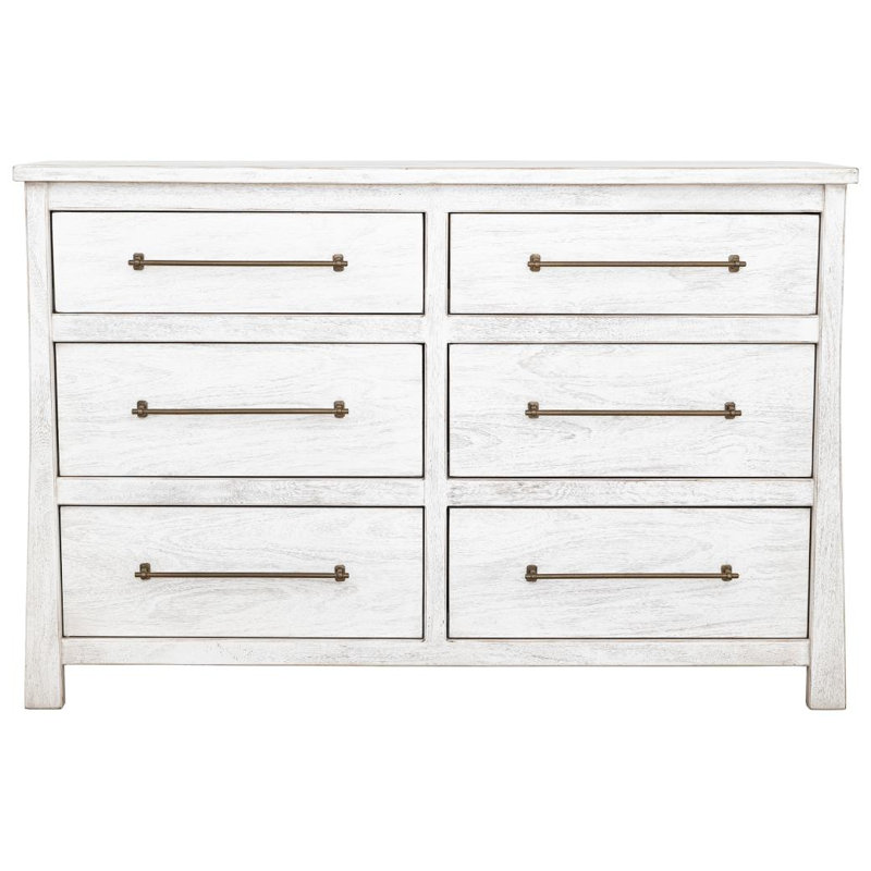Commode 6 tiroirs White Roots