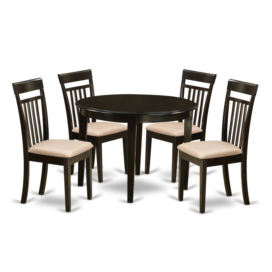 Hillhouse 4 - Person Solid Wood Solid Wood Top Four Leg Dining Set Red Barrel Studio®